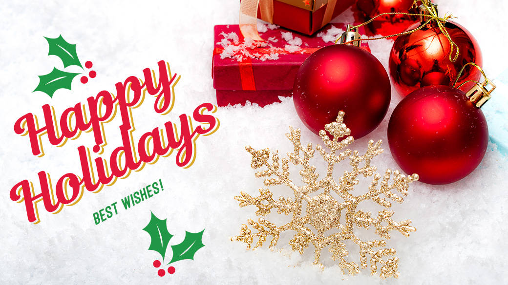 Happy Holidays and Best Wishes for 2020