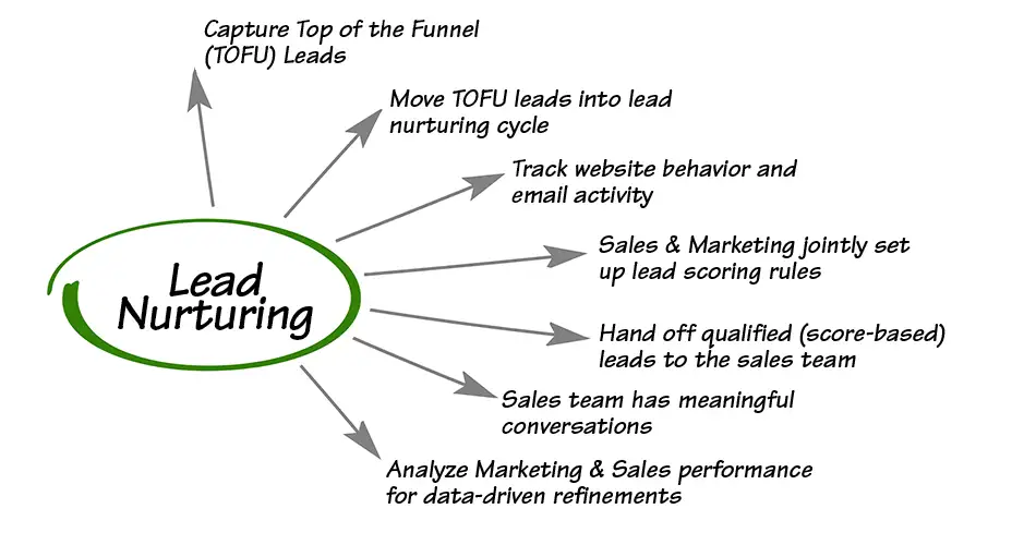 Lead nurturing in industrial lead generation