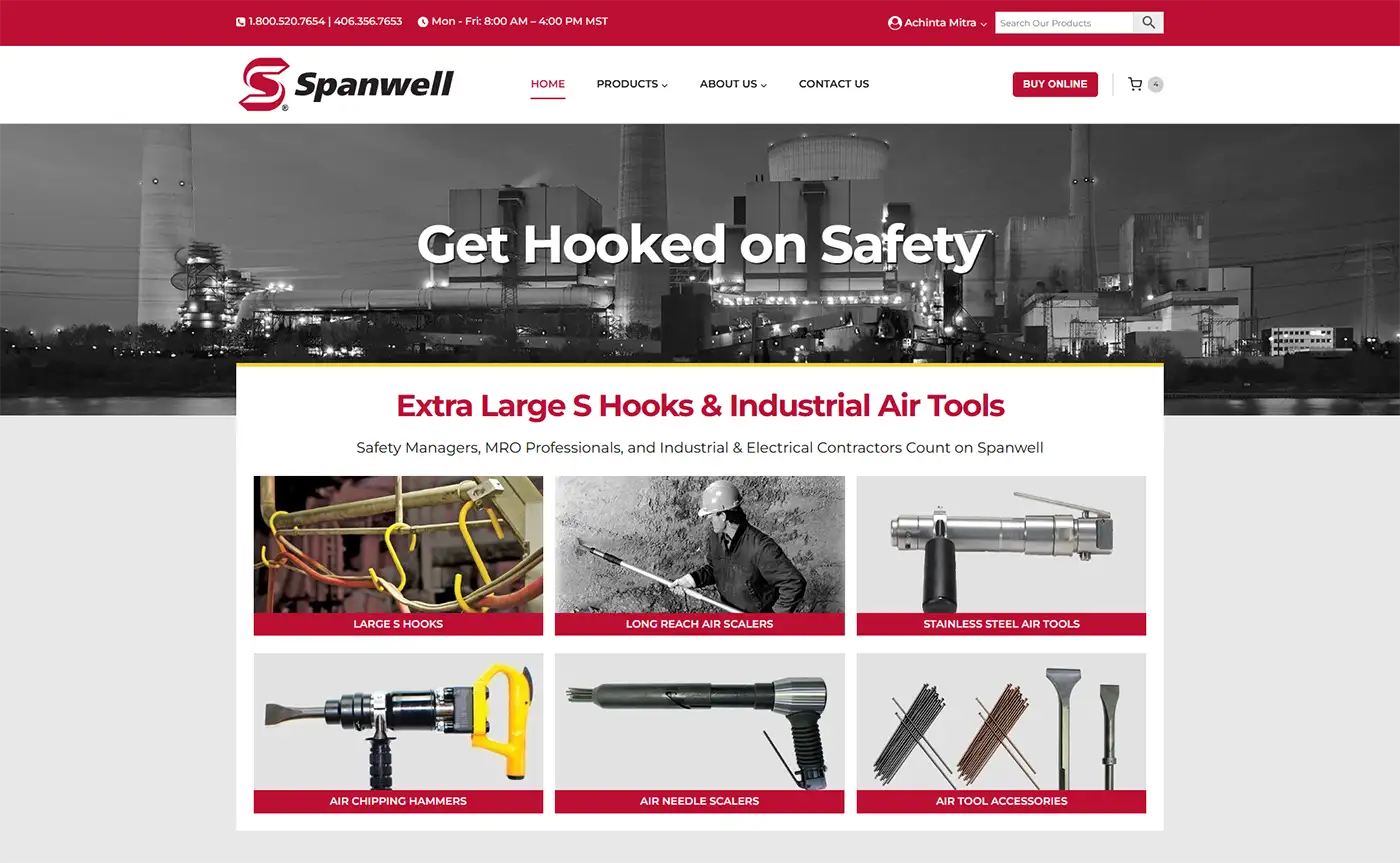 Website design case study-Spanwell